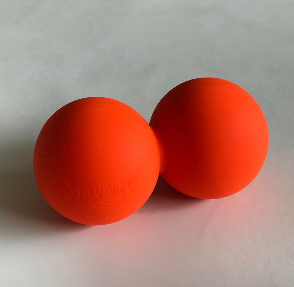 Double Myofascial Release and Pressure Point Ball for Back Massage